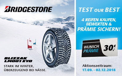 Bridgestone Winterreifen Aktion