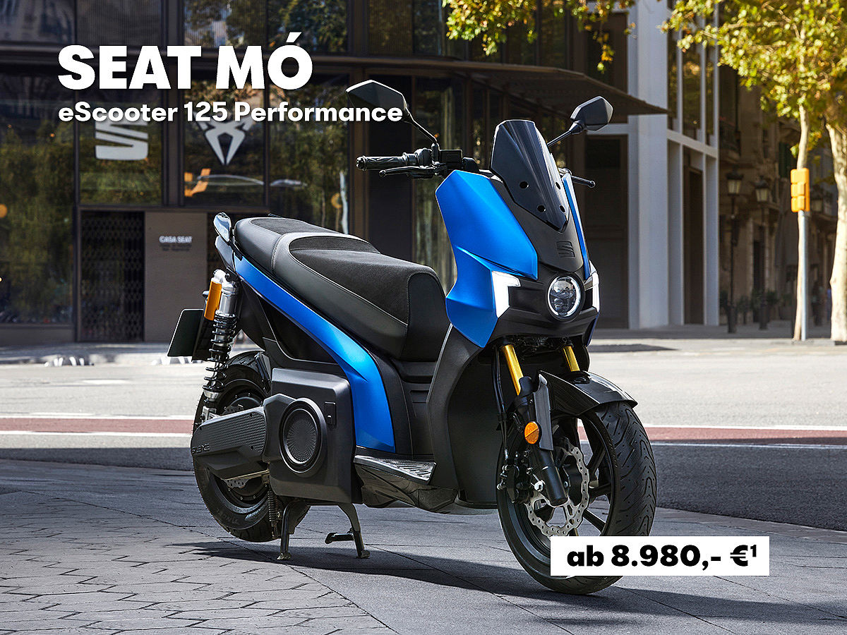 SEAT Mo eScooter 125 Performance, Seitenansicht, mit Barkaufangebot ab 9.890 €