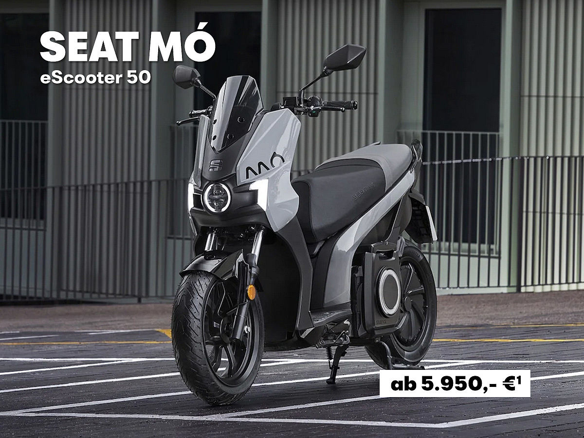 SEAT MÓ eScooter 50, Seitenansicht, mit Barkaufangebot 5.950 €