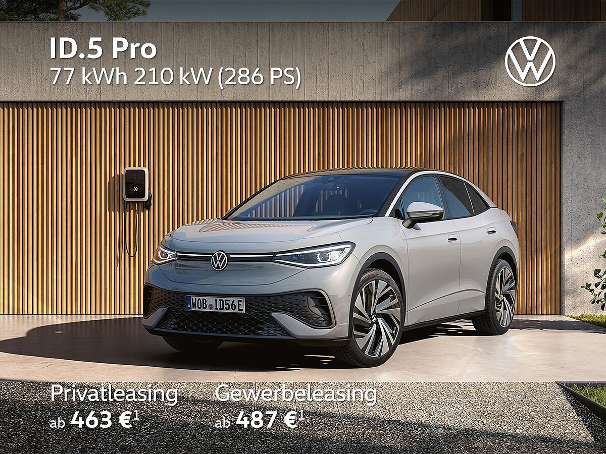 VW ID.5 Pro Leasing-Sonderangebote privat & gewerblich Der Volkswagen ID.5 Pro