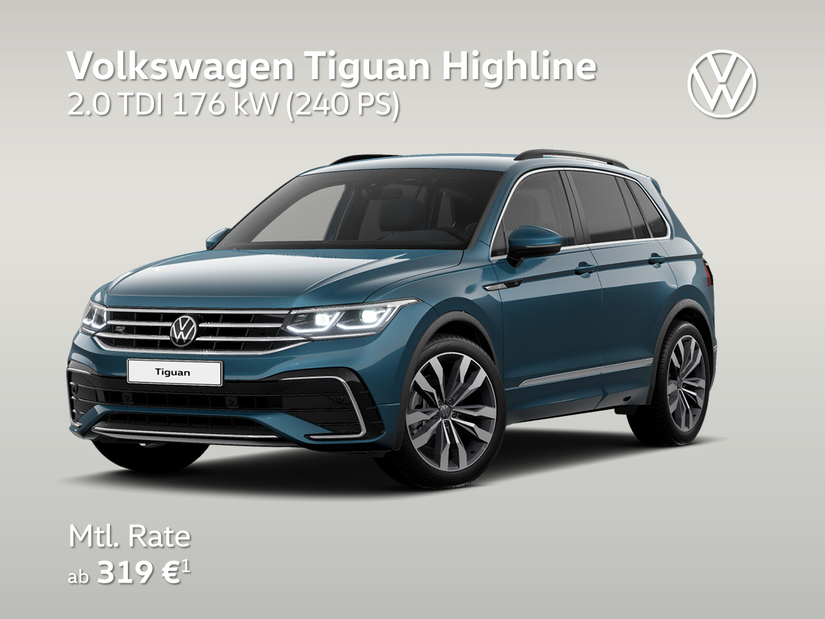Volkswagen Tiguan Highline, Reflexsilber Metallic