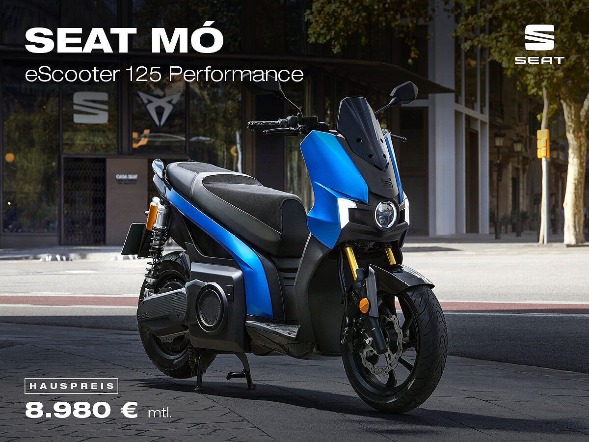 SEAT Mo eScooter 125 Performance, Seitenansicht, mit Barkaufangebot ab 9.890 €