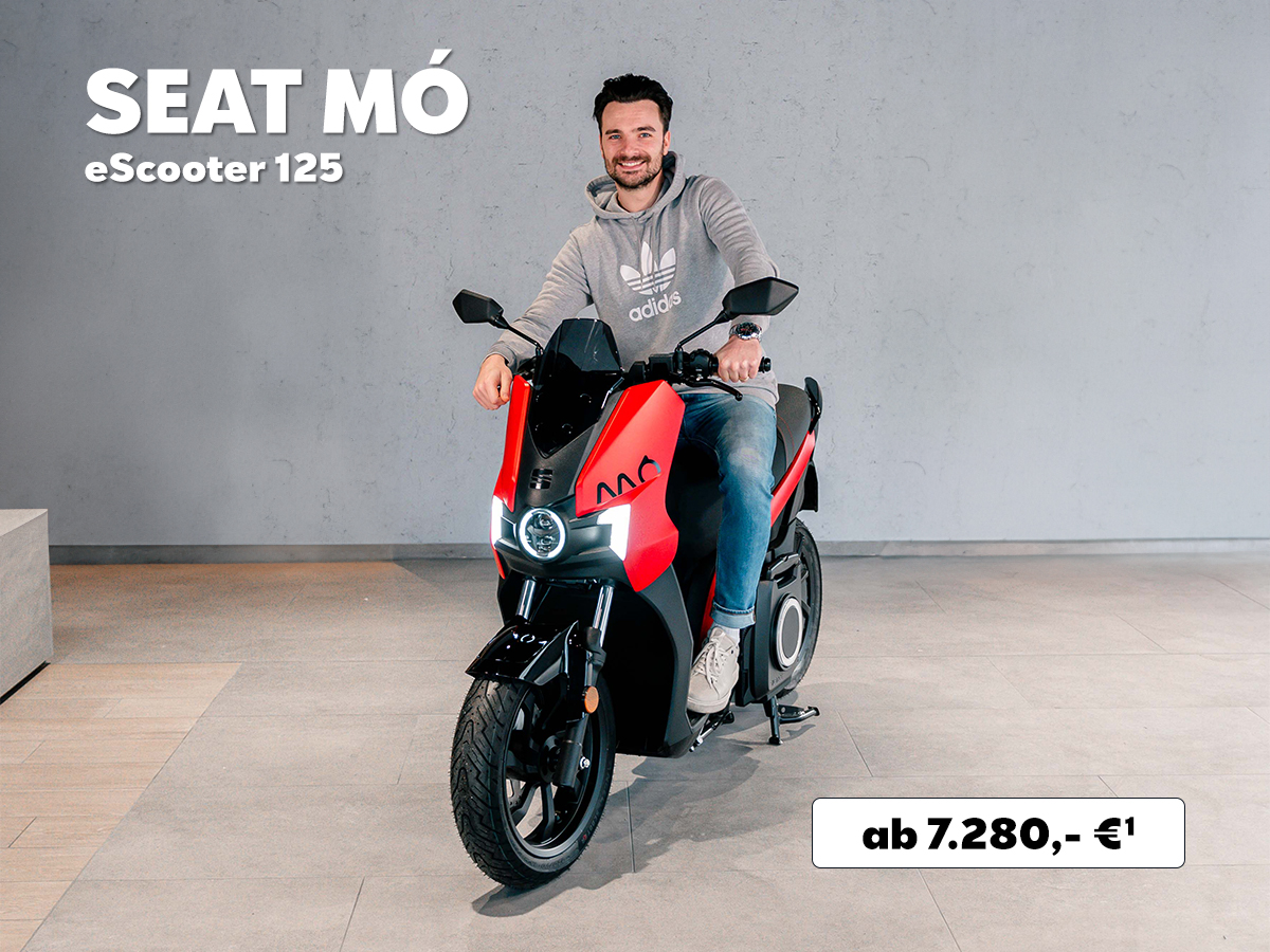 SEAT Mo eScooter, Seitenansicht, mit Barkaufangebot ab 7.280 €