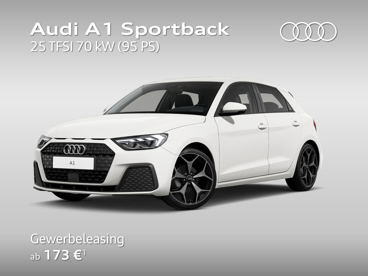 Audi A1 Sportback, weiß