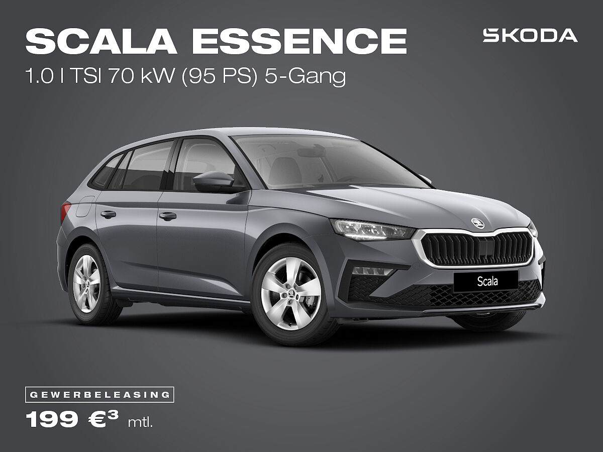 Škoda Scala Essence, weiß