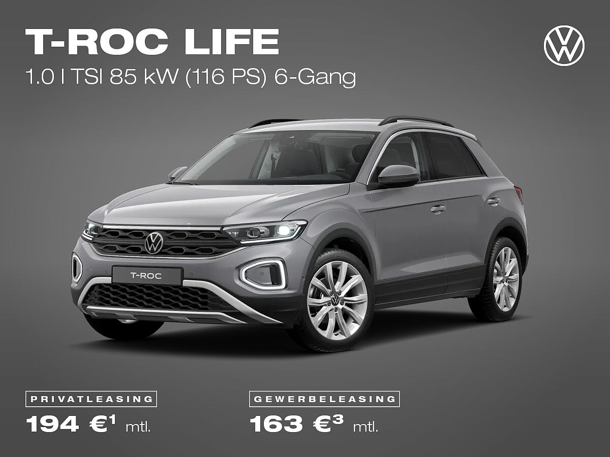 Volkswagen T-Roc Life, grau