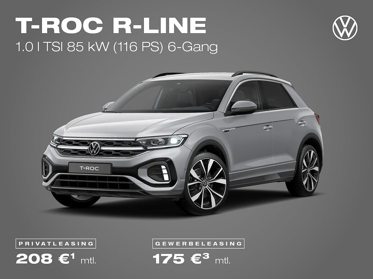 Volkswagen T-Roc R-Line, silber