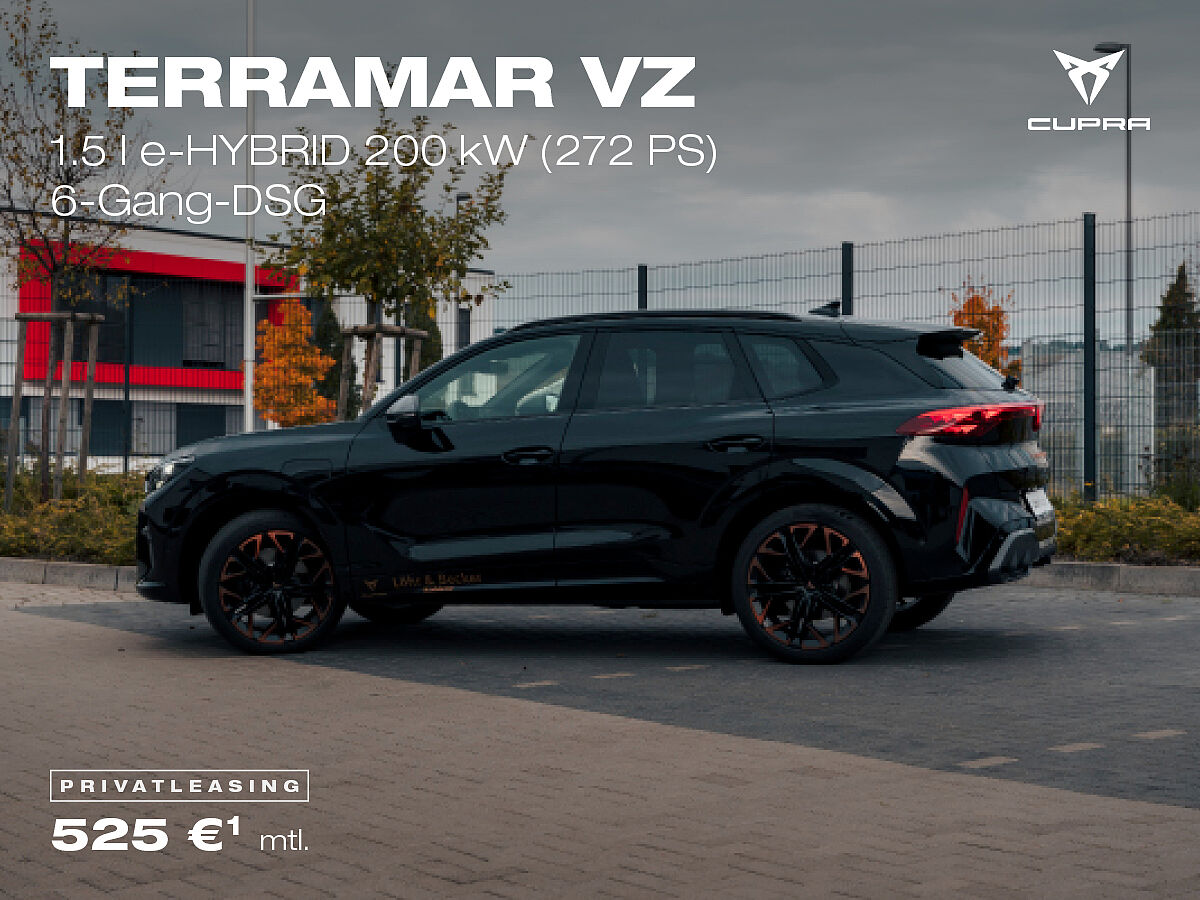 Der CUPRA Terramar VZ, Midnight Schwarz