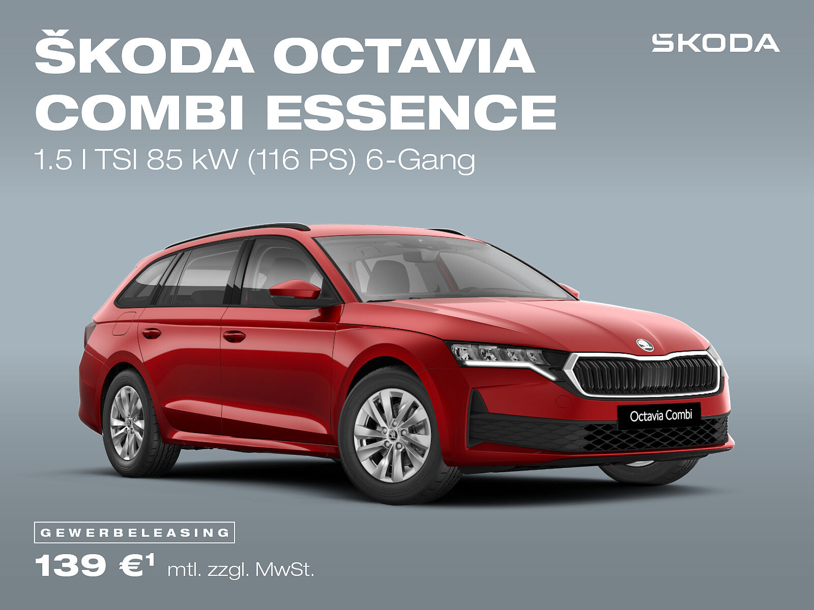 Škoda Octavia Combi Essence, grau