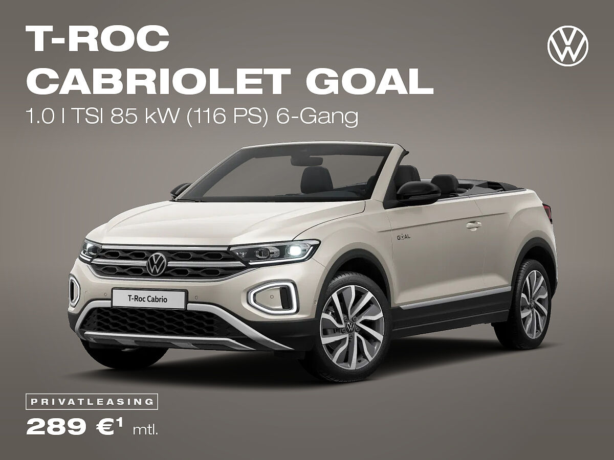 Volkswagen T-Roc Cabrio GOAL, silber