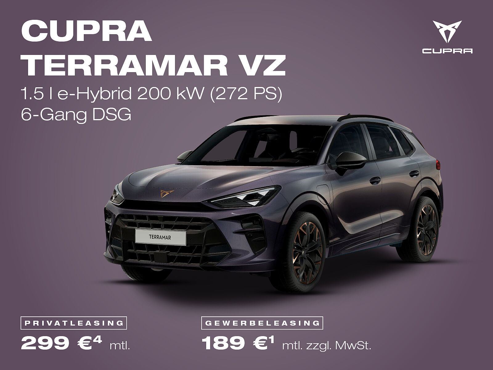 CUPRA Terramar VZ, midnight schwarz 