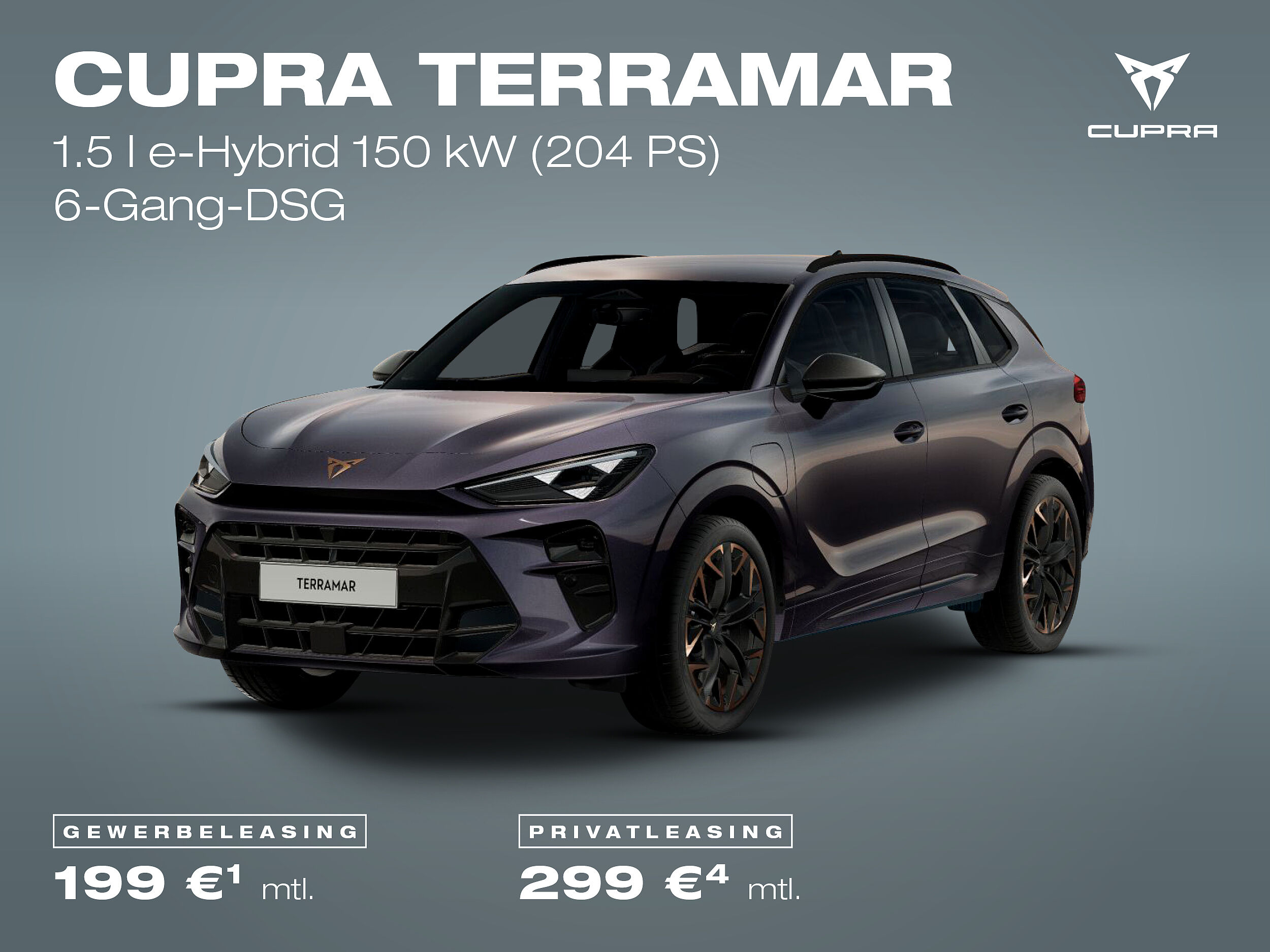 CUPRA Terramar, blaugrau