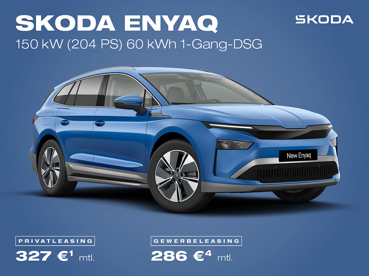 Škoda Enyaq, blau