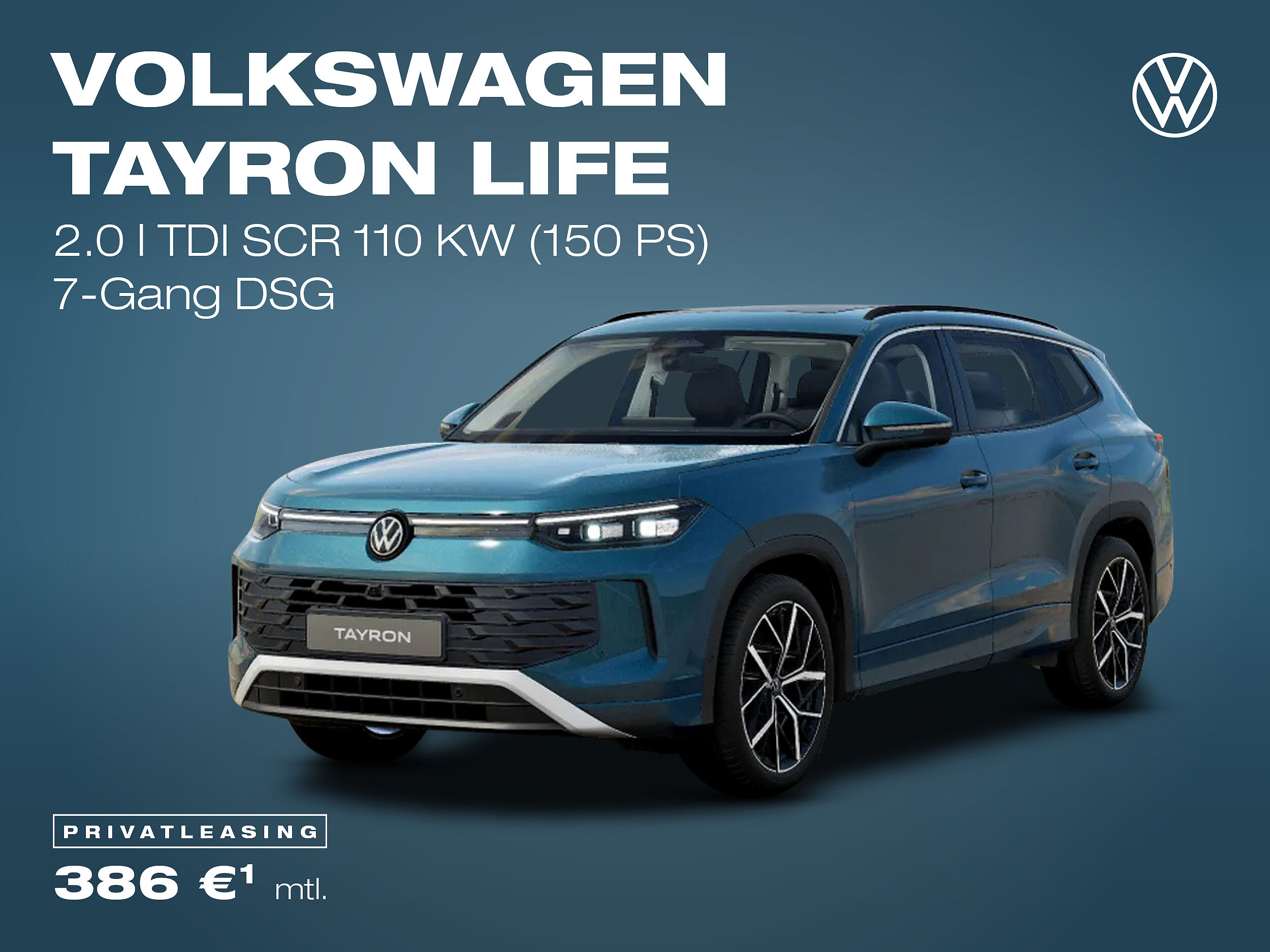 Volkswagen Tayron Life - Leasingangebote für Privatkunden Volkswagen Tayron Life