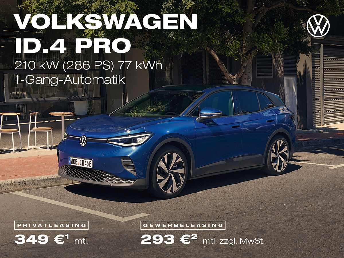 Volkswagen ID.4 Pro - Leasingangebote für Privat- und Gewerbekunden Volkswagen ID.4 Pro