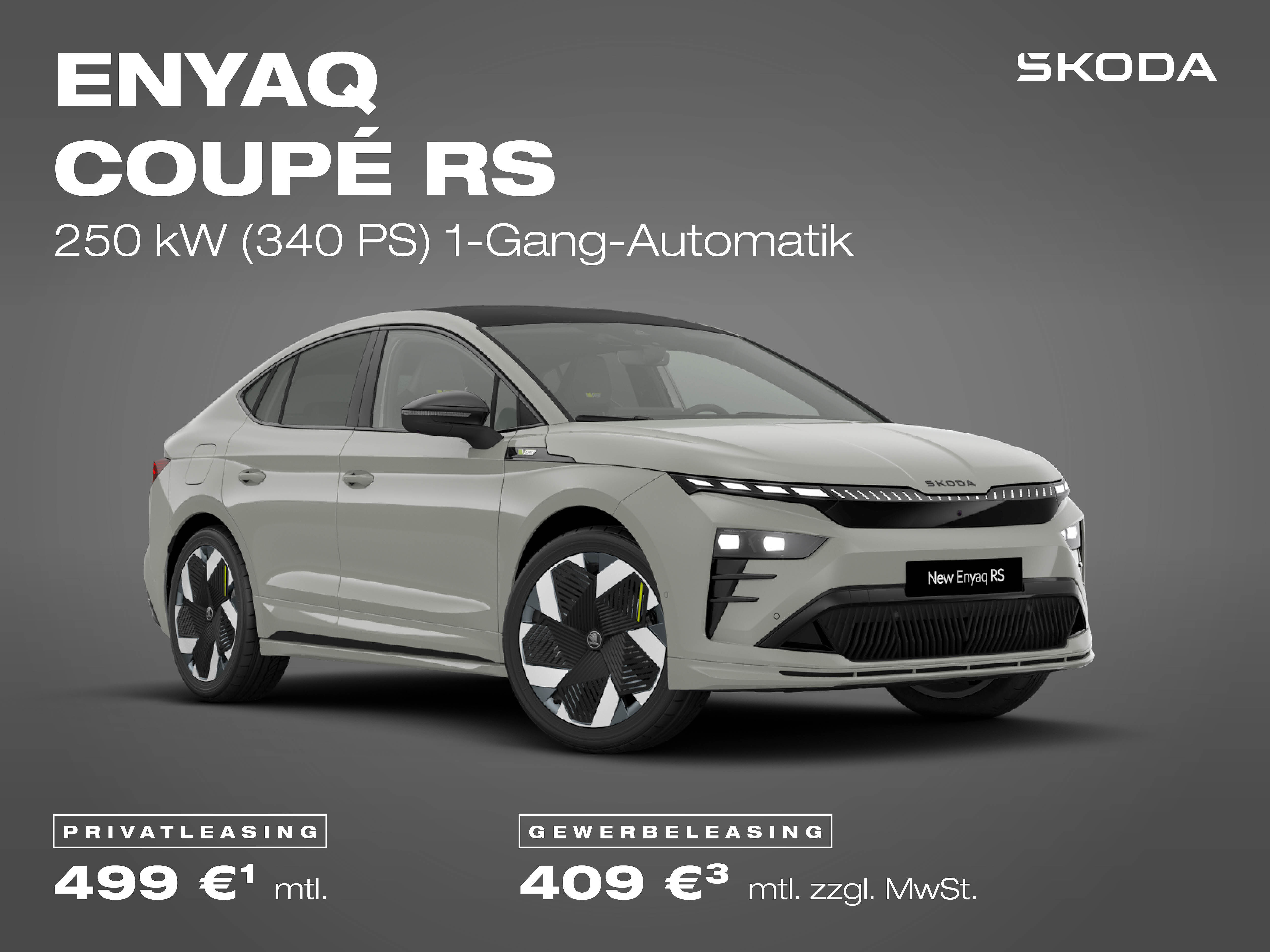 Škoda Enyaq Coupé RS, grau