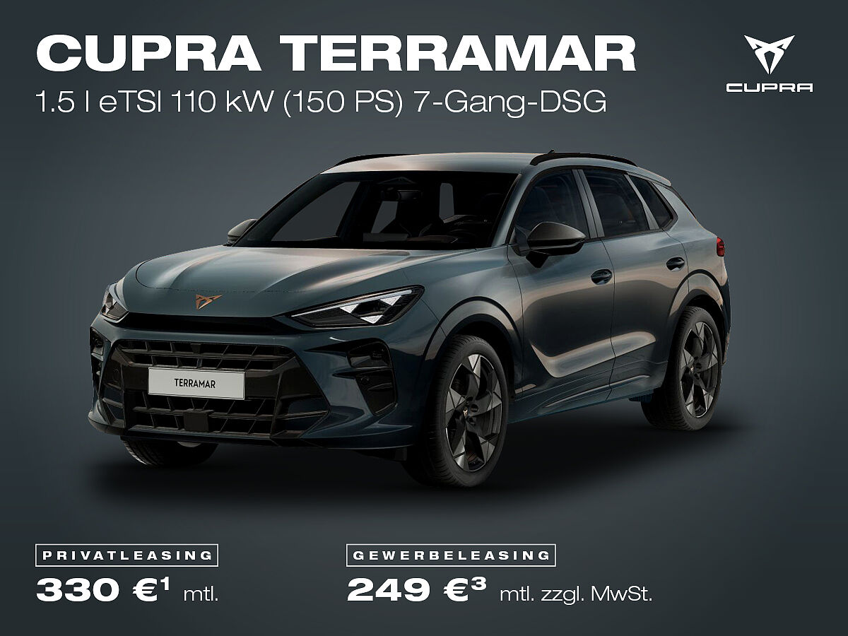 CUPRA Terramar, Leasingangebote für Privat- und Gewerbekunden CUPRA Terramar, blaugrau