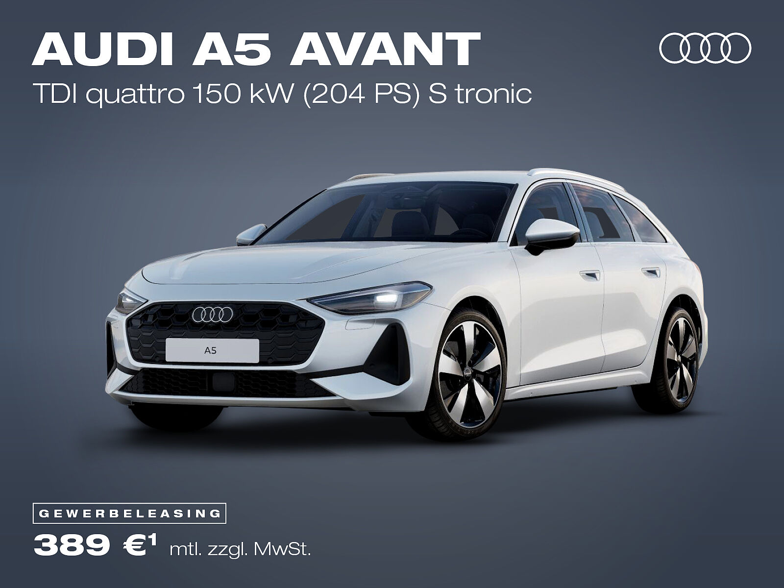 Audi A5 Avant TDI, weiß