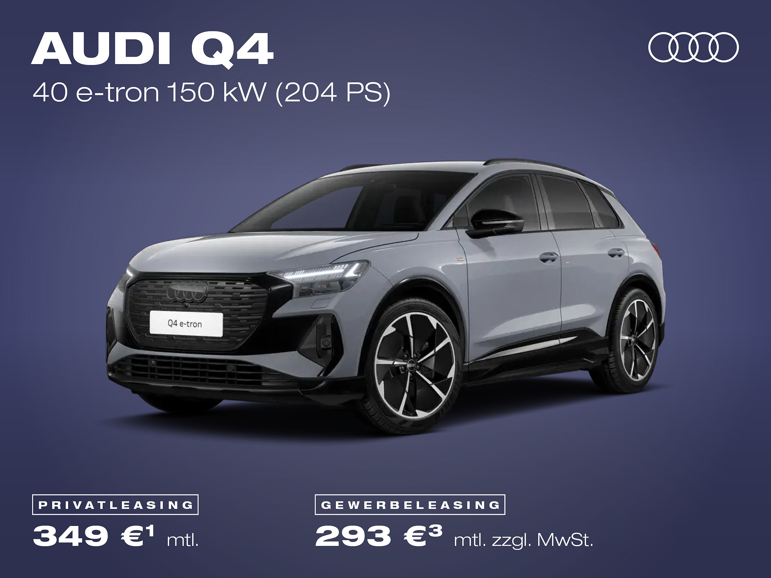 Audi Q4 SUV grau