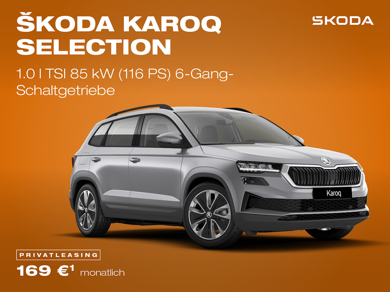 Škoda Karoq Selection Leasingangebote Škoda Karoq Selection, grau