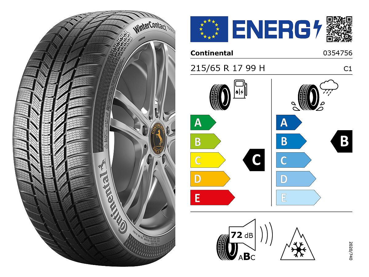 Continental WinterContact TS 850 P 215/65 R17  99H Winterreifen und rechtliche Angaben