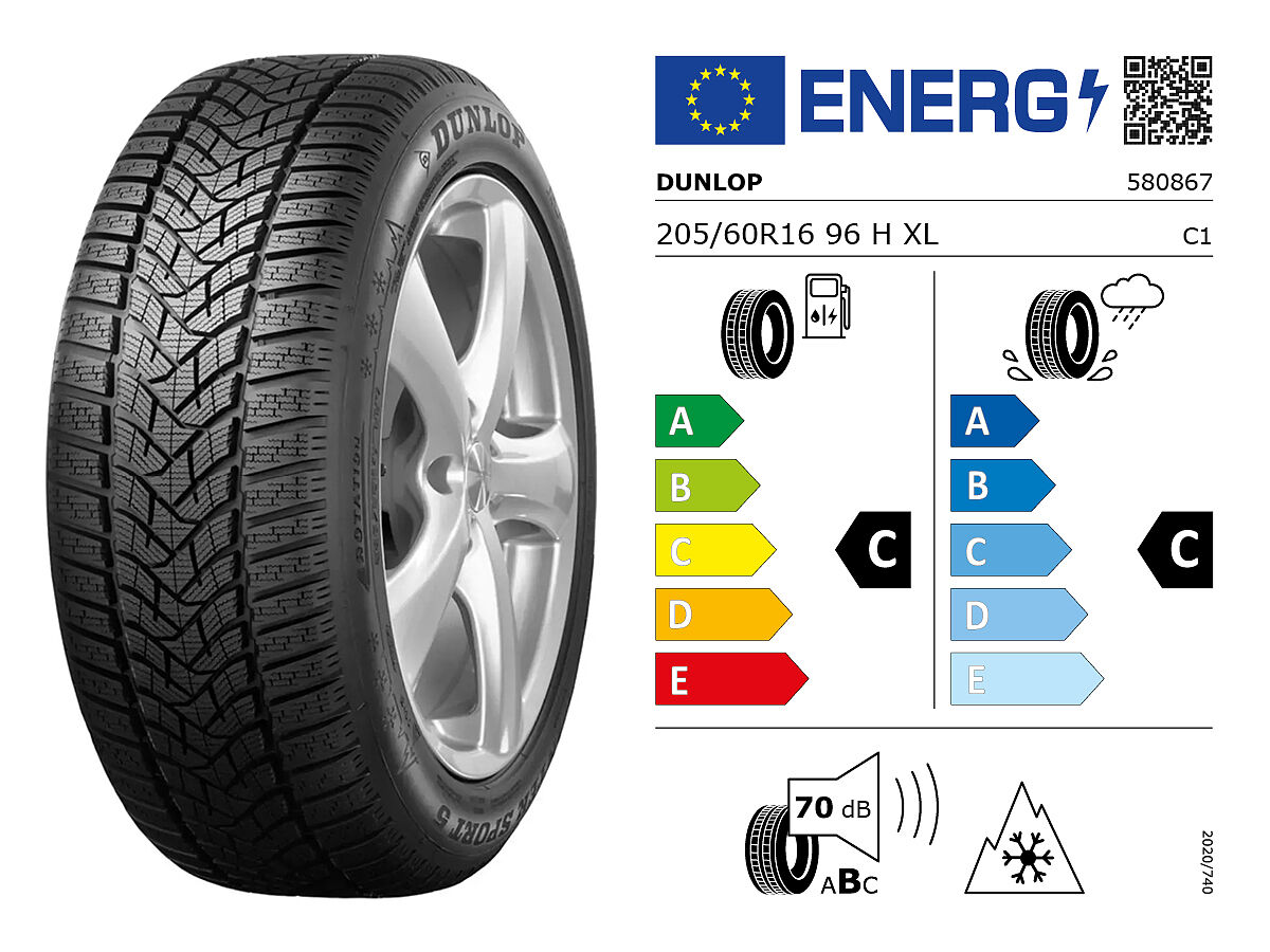 Dunlop Winter Winterreifen und rechtliche Angaben