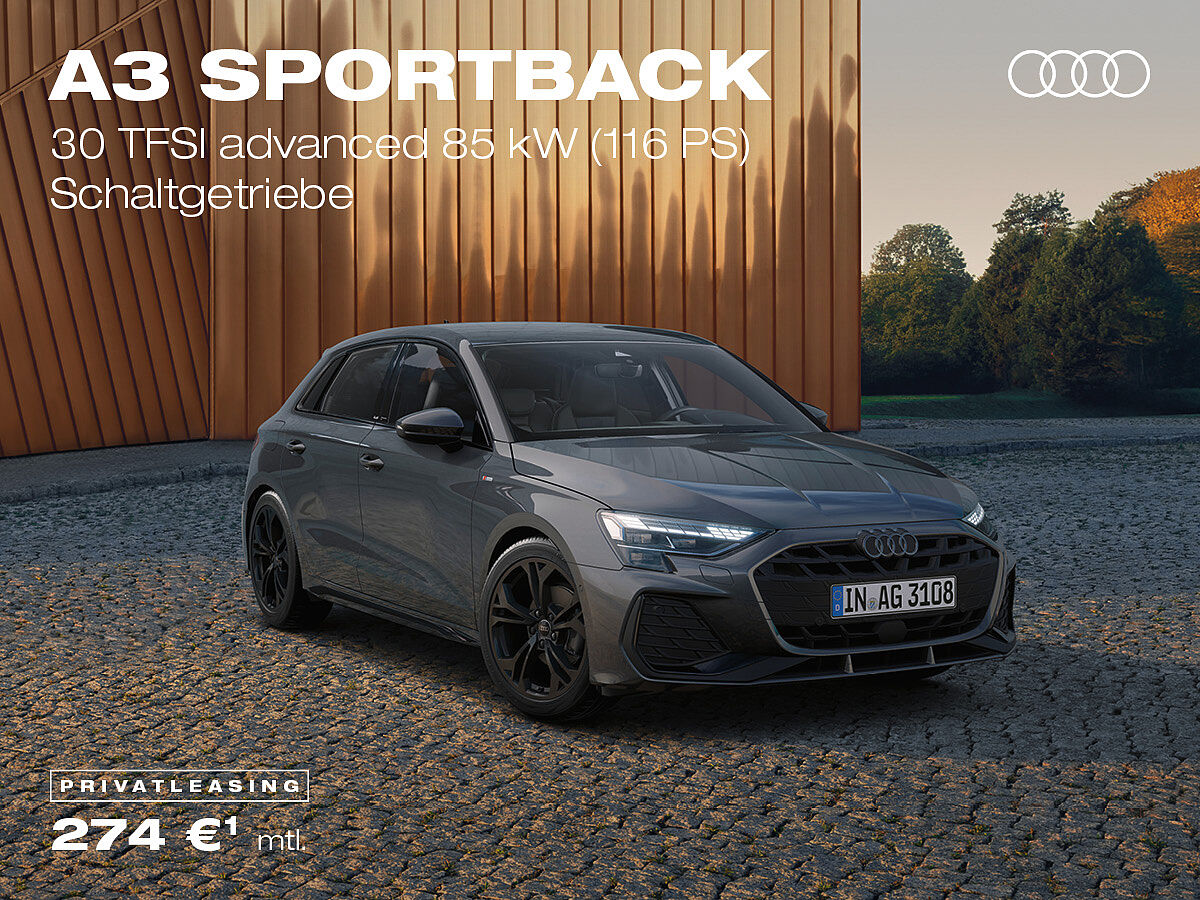 Audi A3 Sportback, grau