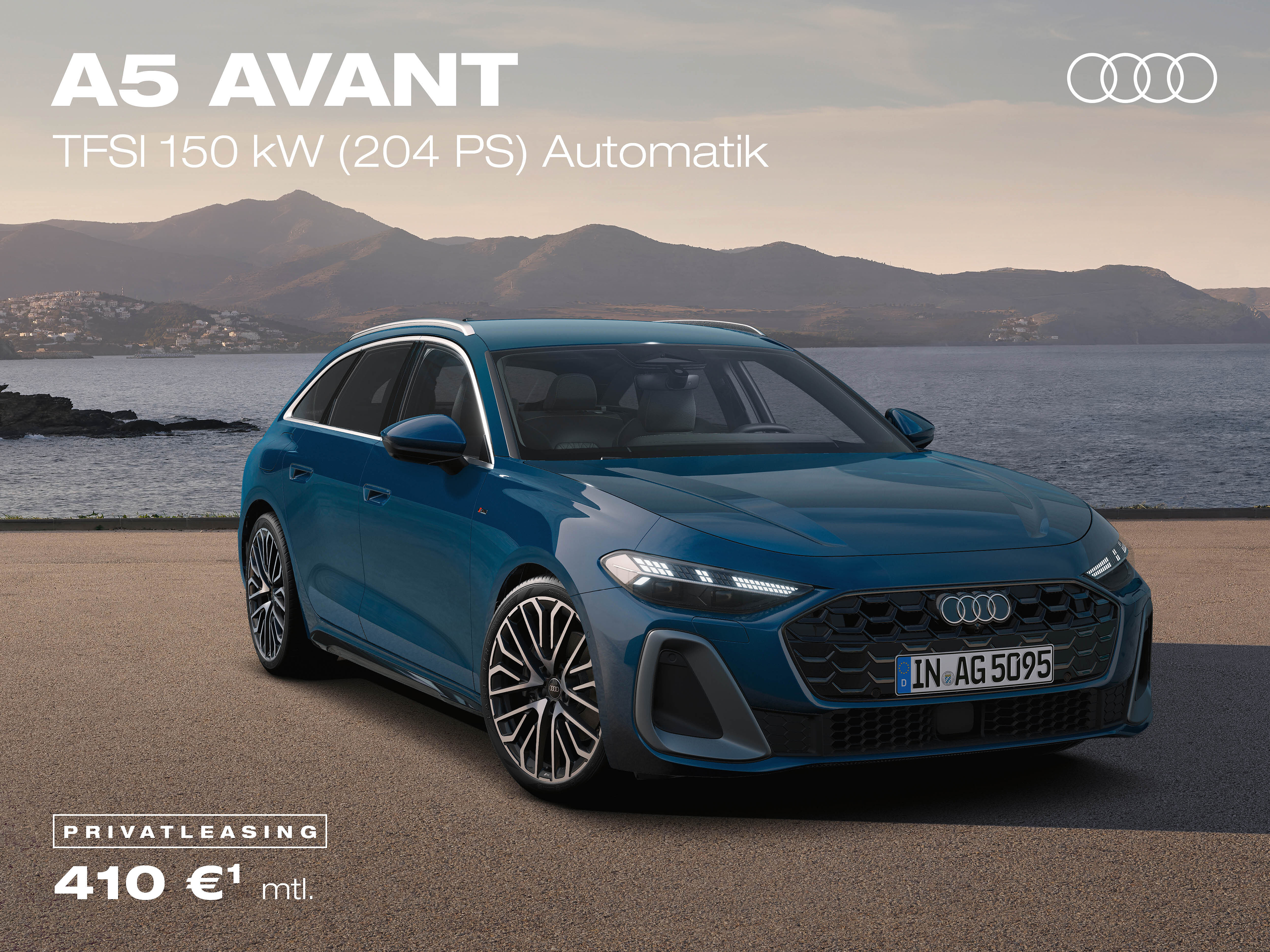 Audi A5 Avant, blau