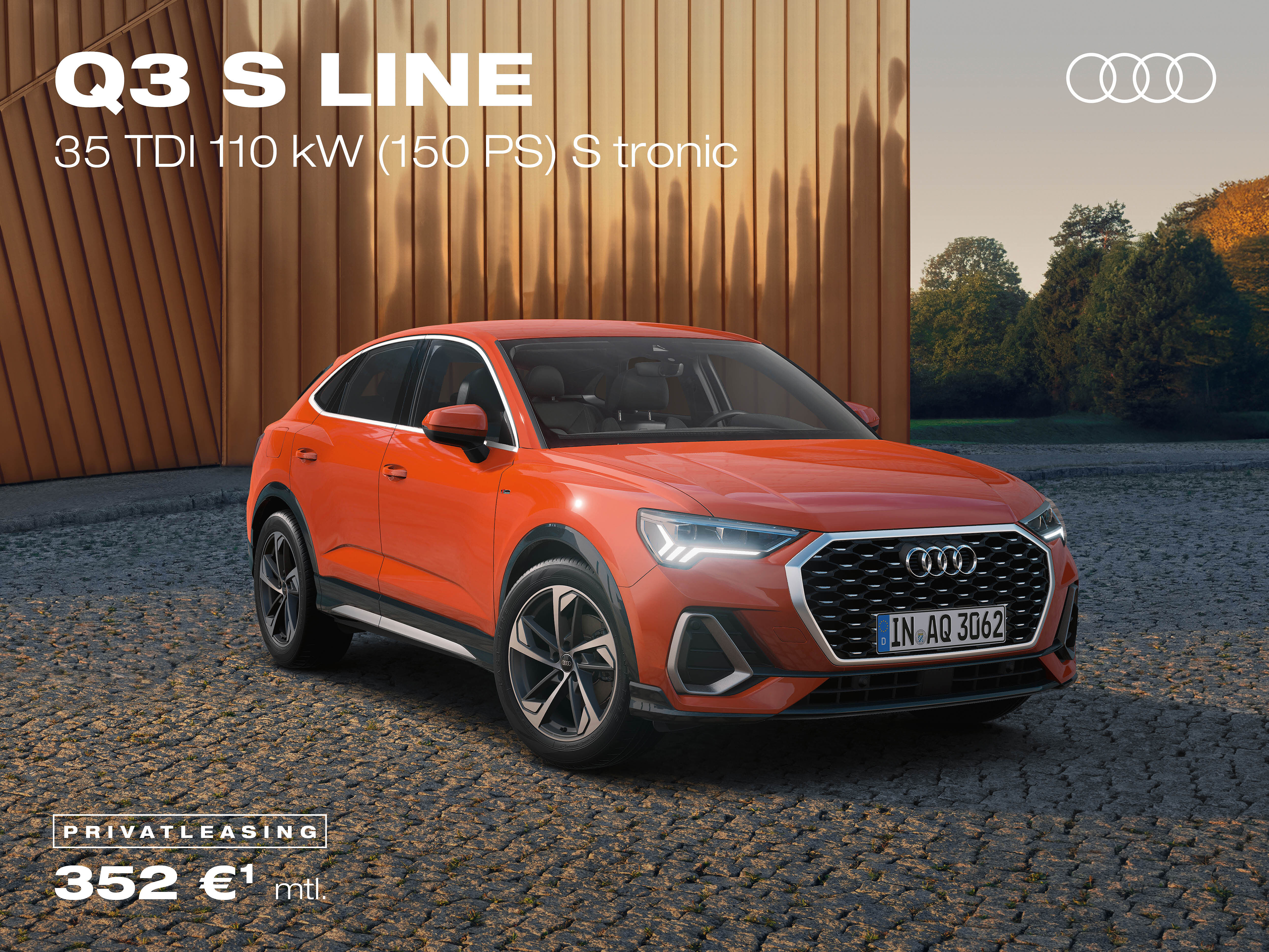 Audi Q3, orange