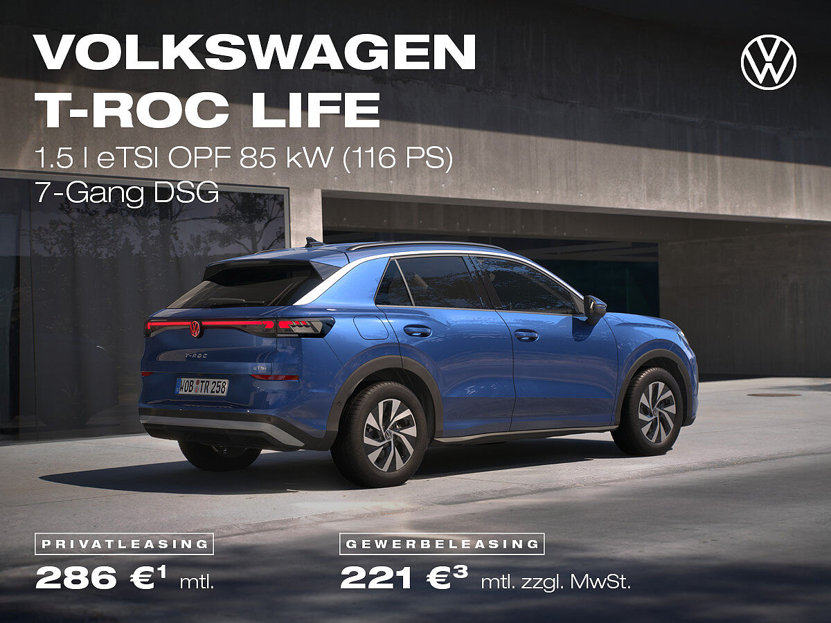 VW T-Roc, blau