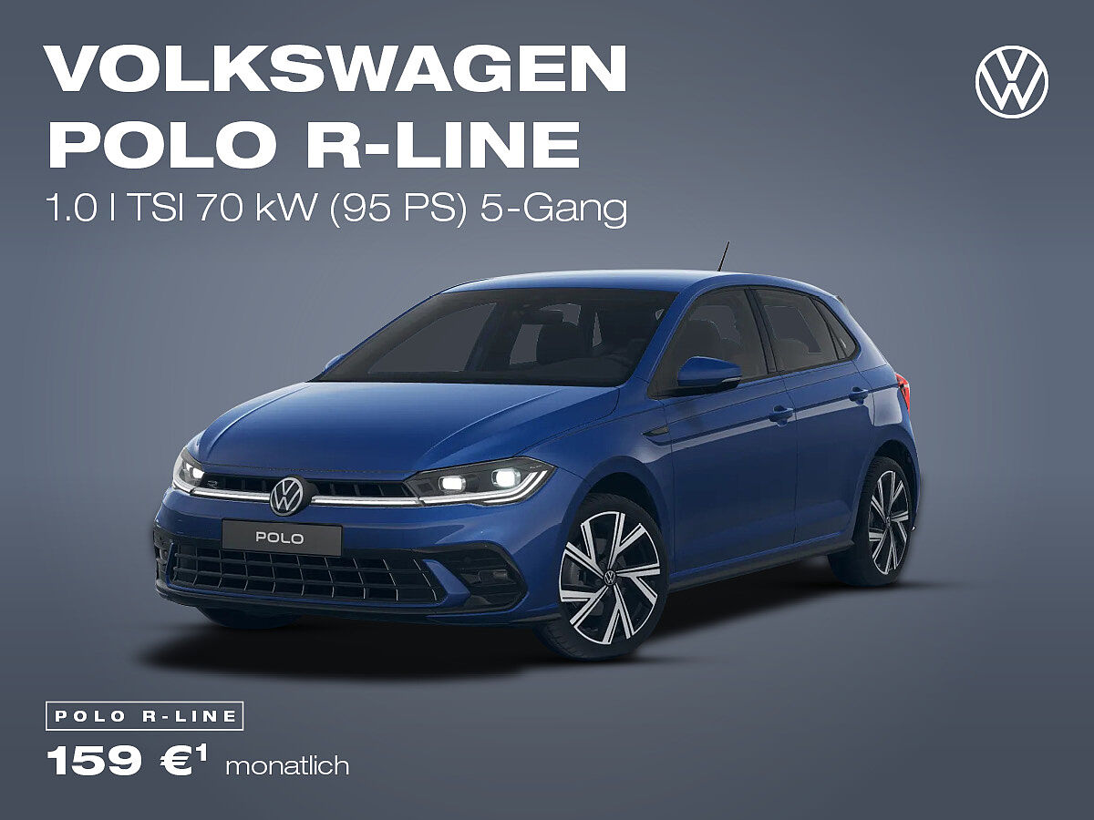 VW Polo R-Line - Leasingangebote für Privatkunden VW Polo R-Line, blau