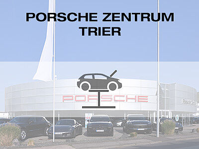 Stellenangebot Service-Techniker (m/w/d, Vollzeit) in Trier Foto von Porsche Zentrum Trier, Außenaufnahme Autohaus Front