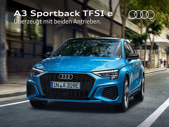 Elektromobilität von Audi - Der Hybrid A3 Sportback TFSI e